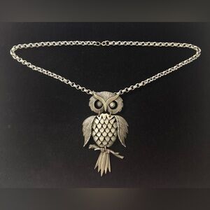 70’s Articulated Owl Necklace